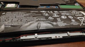 batterie pc portable hp gonflée